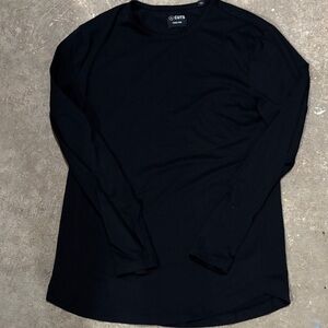 Cuts Men's Black Long Sleeve Shirt